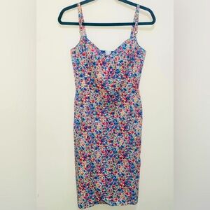 Ticci Tonetto floral bustier mini dress